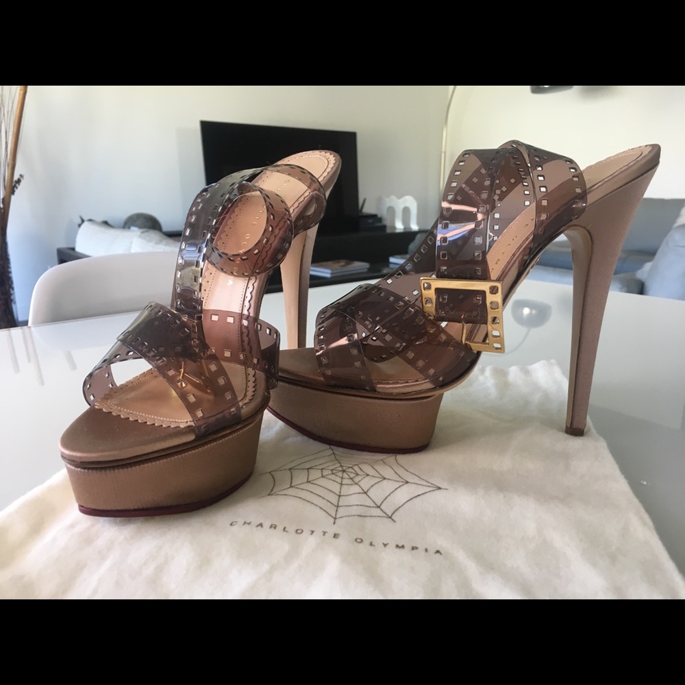Charlotte Olympia Brown Platform Heels